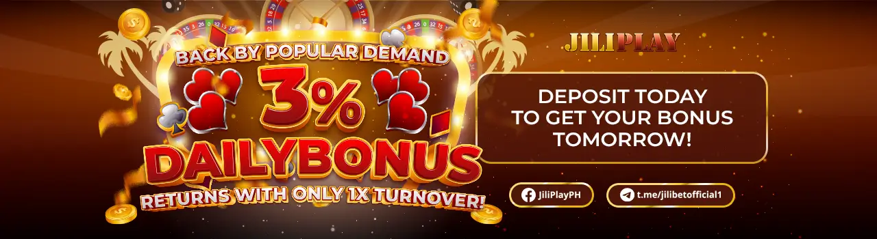 Boost Your Play with JILIBET's 3% Daily Bonus